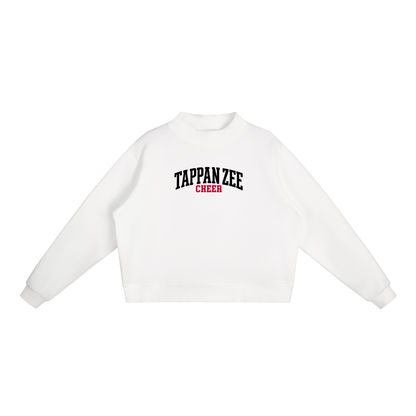 Basic 1 Tappan Zee Essential Fleece Mock-Neck Crew Sweatshirt (printed)