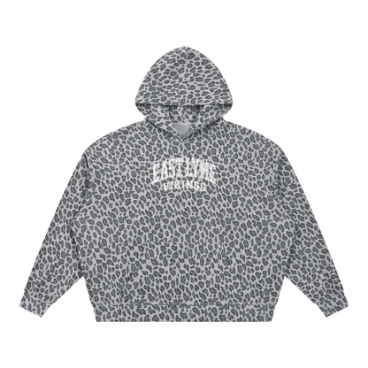 East Lyme Unisex Boxy Leopard Print Hoodie