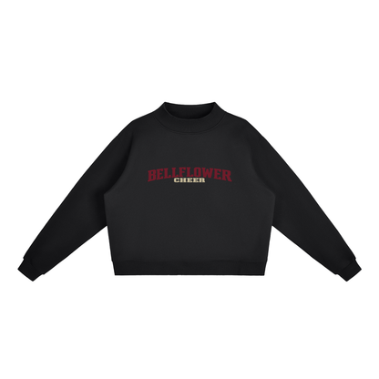 Basic 1 Bellflower Essential Fleece Mock-Neck Crew Sweatshirt