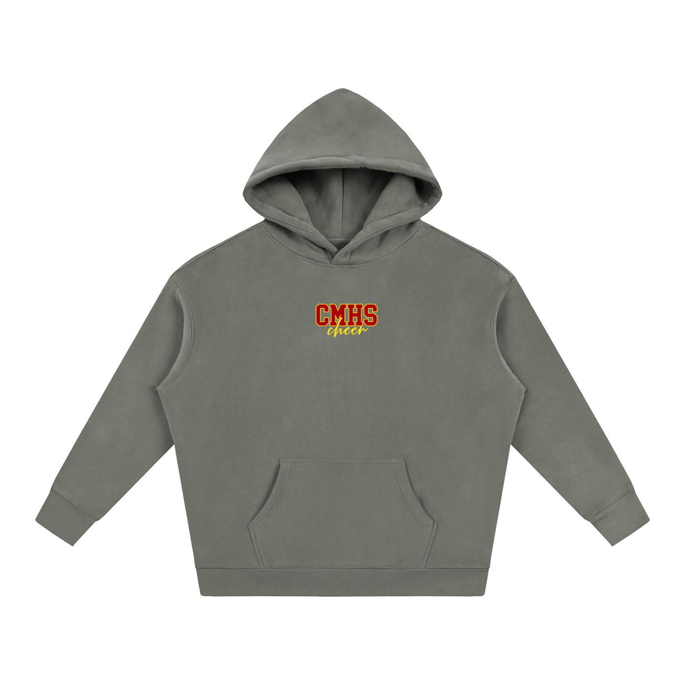 Cursive Front Cardinal Mooney Oversize Fleeced Hoodie