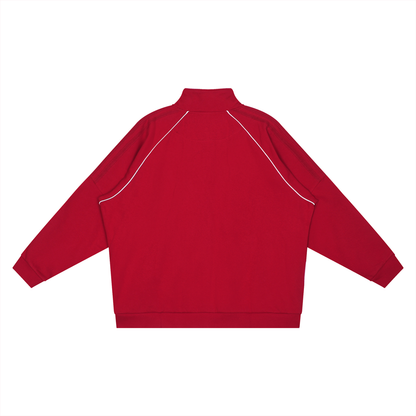 Striped Raglan Sleeve Jacket