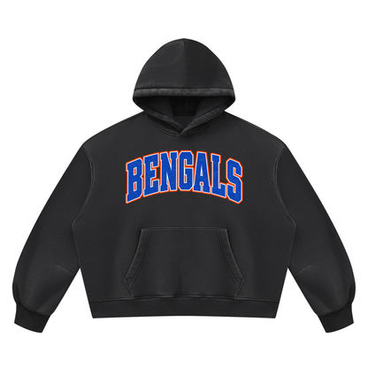 Unisex Vintage Wash Boxy Fleece Hoodie
