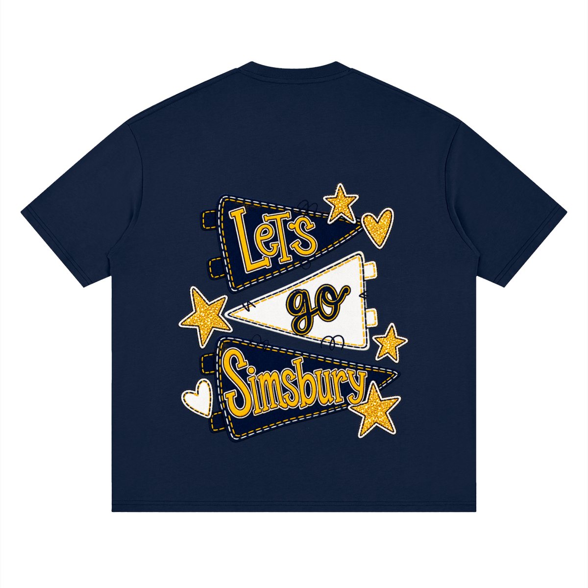 Lets Go Simsbury Oversized Drop Shoulder T-Shirt