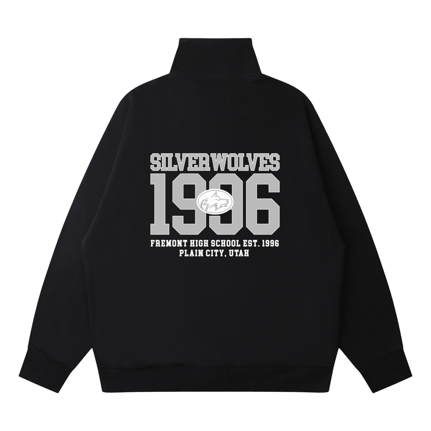 Quarter-Zip Drop Shoulder Sweatshirt