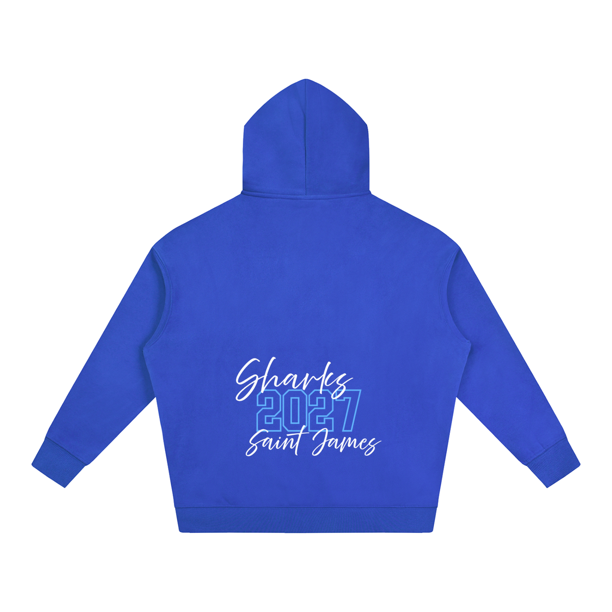Cursive Front Saint James Oversize Fleeced Hoodie