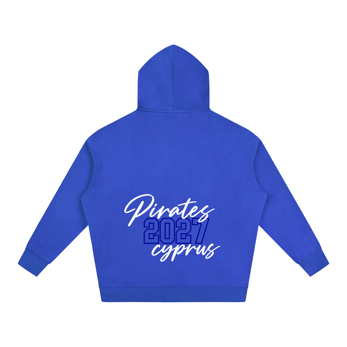 Cursive Front Cyprus Oversize Fleeced Hoodie