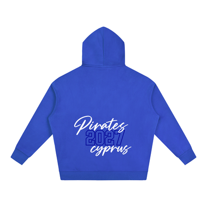 Cursive Front Cyprus Oversize Fleeced Hoodie