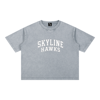 Mineral Wash Boxy Cotton T-Shirt