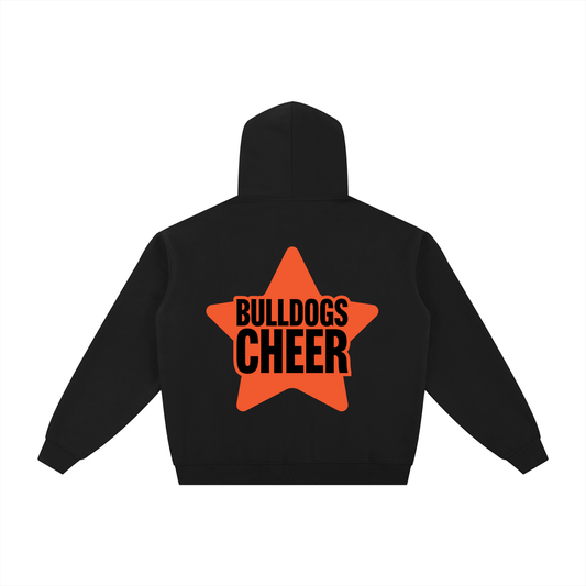 Star Green Bulldogs Essential Fleece Zip-Through Hoodie