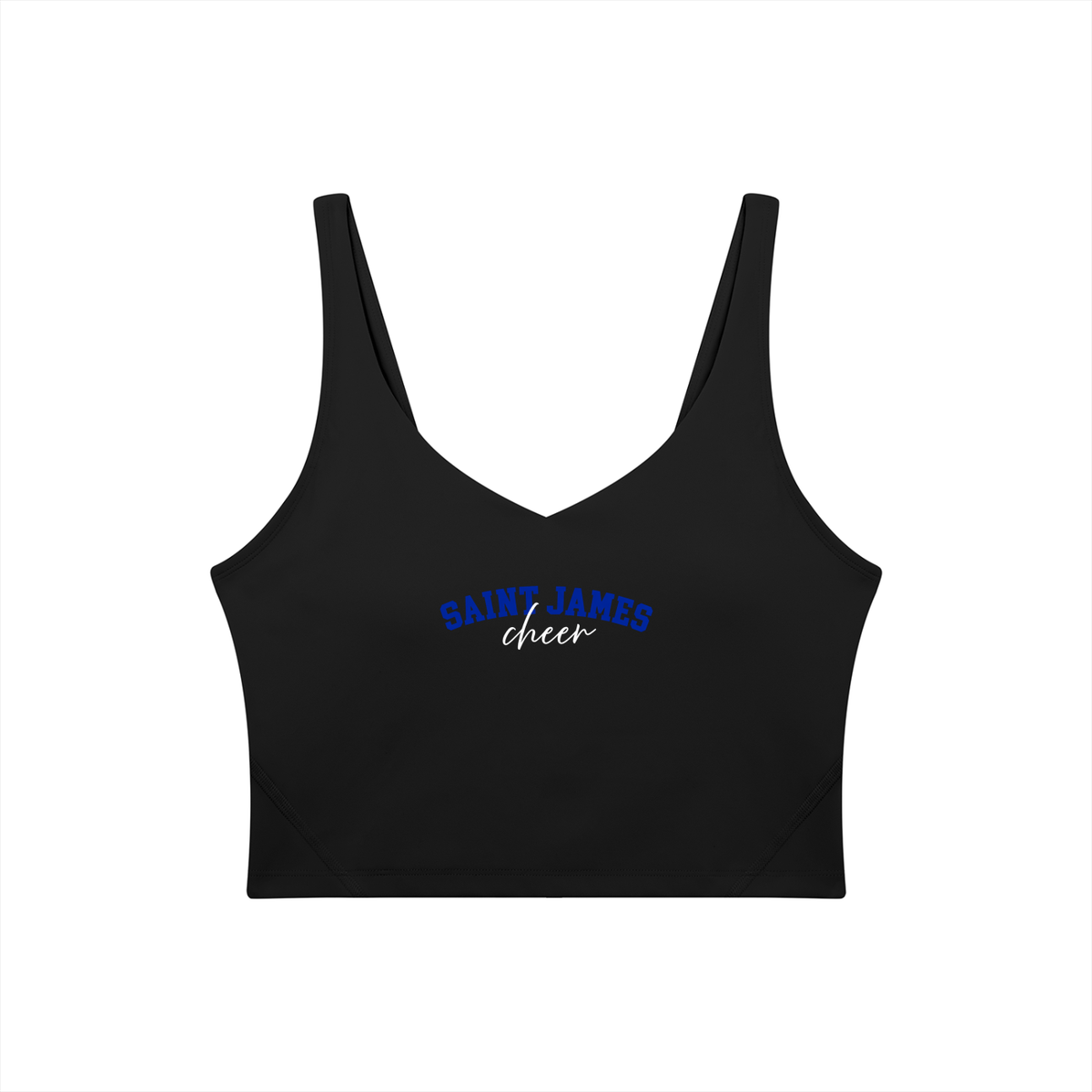 Cursive Saint James Women's V-Neck Yoga Sports Bra