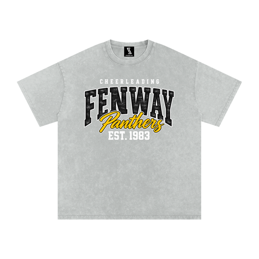 Vintage Fenway Snow Washed Oversized Cotton T-Shirt