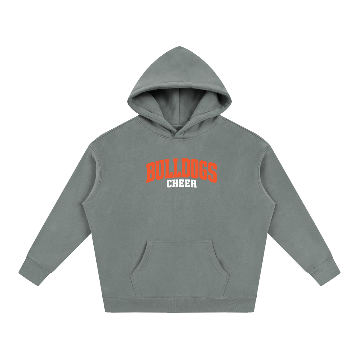 Basic 1 Green Bulldogs Oversize Fleeced Hoodie