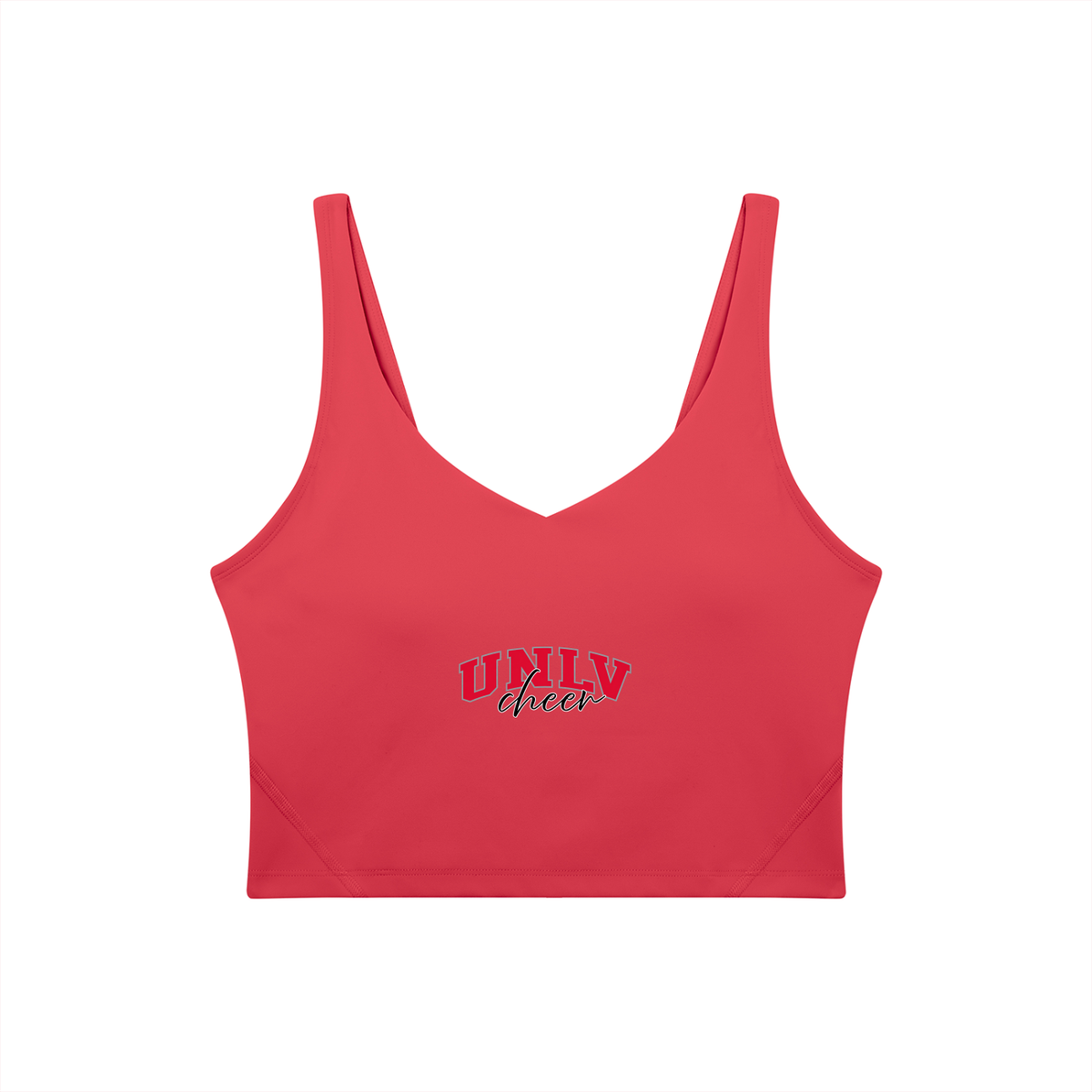 Cursive UNLV Women's V-Neck Yoga Sports Bra