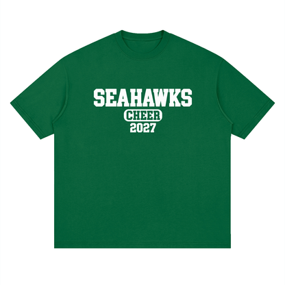 Old School Seahawks Oversized Drop Shoulder T-Shirt