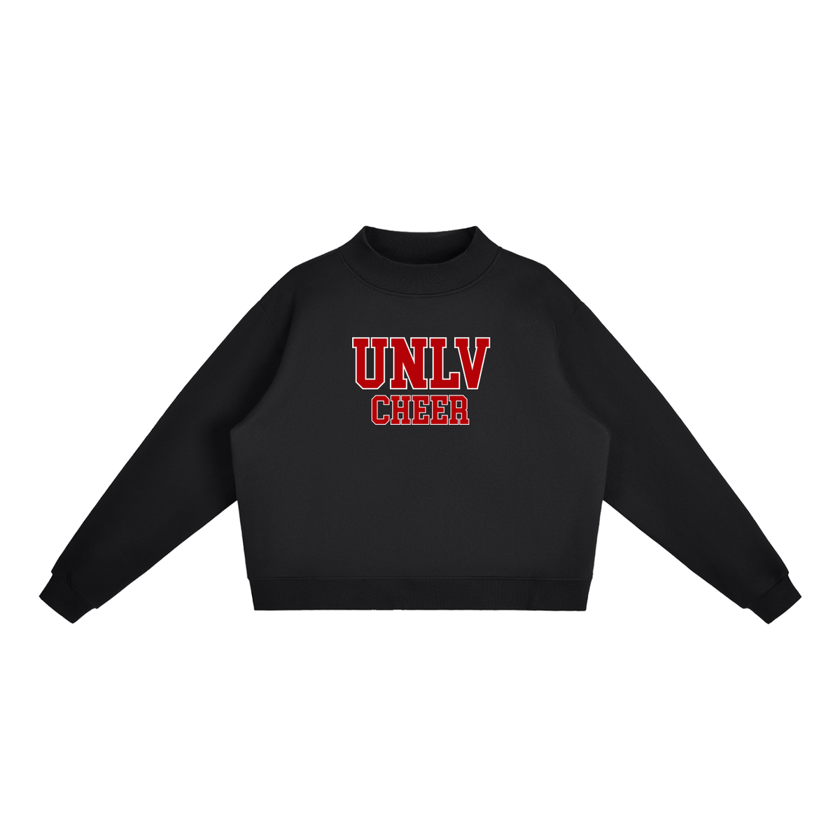 Basic 1 UNLV Essential Fleece Mock-Neck Crew Sweatshirt (printed)
