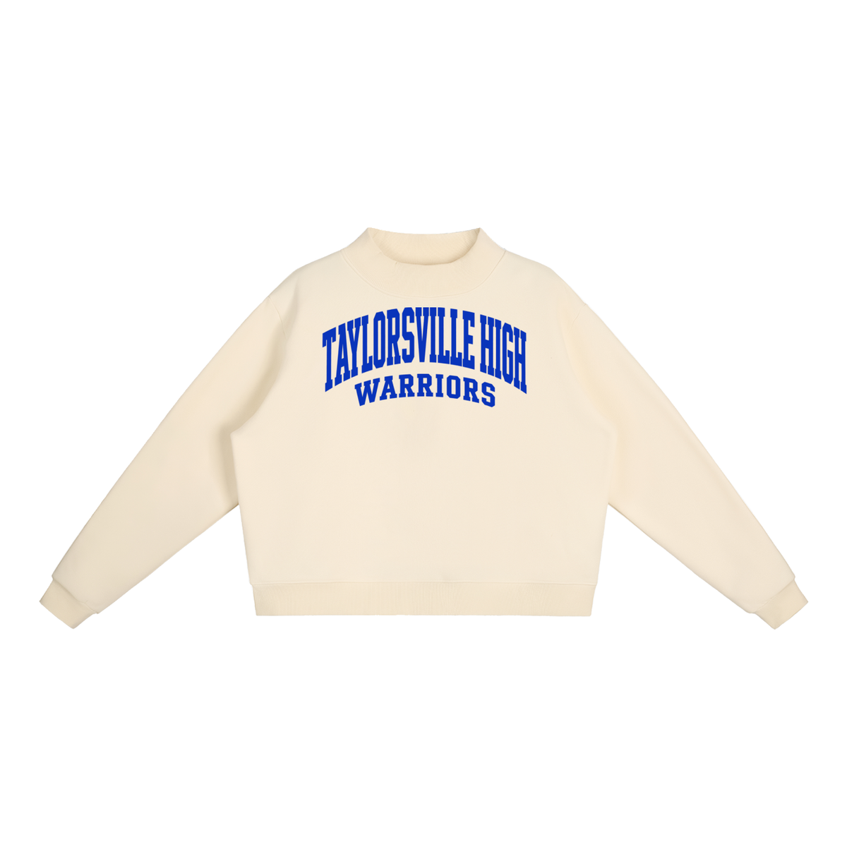 Basic 2 Taylorsville Essential Fleece Mock-Neck Crew Sweatshirt