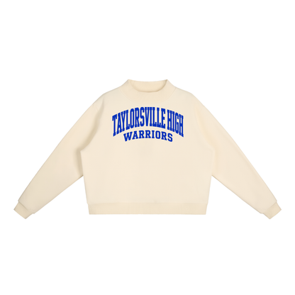 Basic 2 Taylorsville Essential Fleece Mock-Neck Crew Sweatshirt