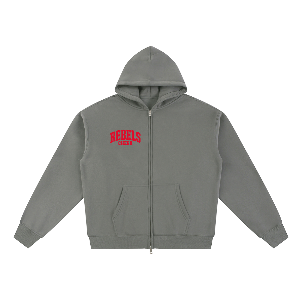 Simple UNLV Essential Fleece Zip-Through Hoodie