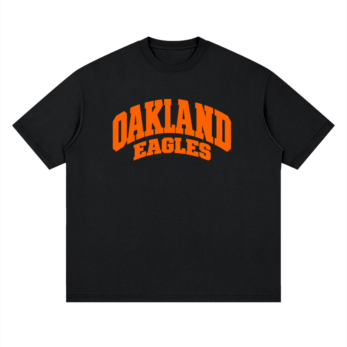Basic 2 White Oakland Middle Oversized Drop Shoulder T-Shirt