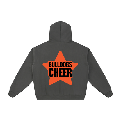 Star Green Bulldogs Essential Fleece Zip-Through Hoodie