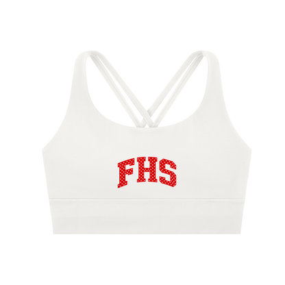 Fitch POLKA DOT Strappy Criss-Cross Sports Bra