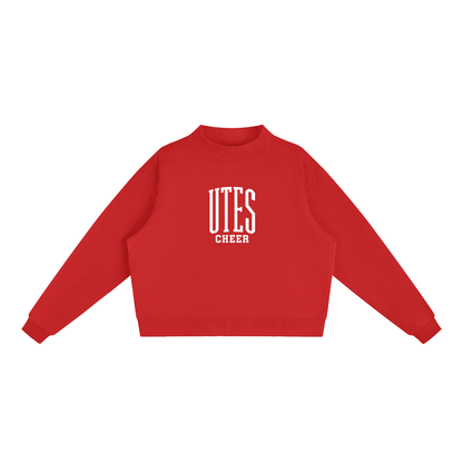 Essential Fleece Mock-Neck Crew Sweatshirt