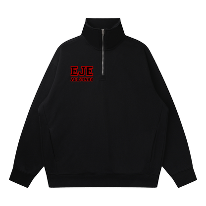 Quarter-Zip Drop Shoulder Sweatshirt