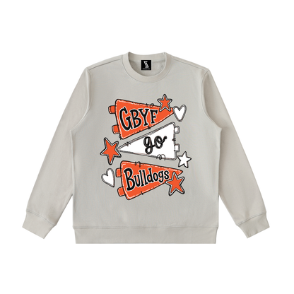 Lets Go Green Bulldogs Essential Heavyweight Crewneck Sweatshirt