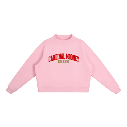 Basic 1 Cardinal Mooney Essential Fleece Mock-Neck Crew Sweatshirt