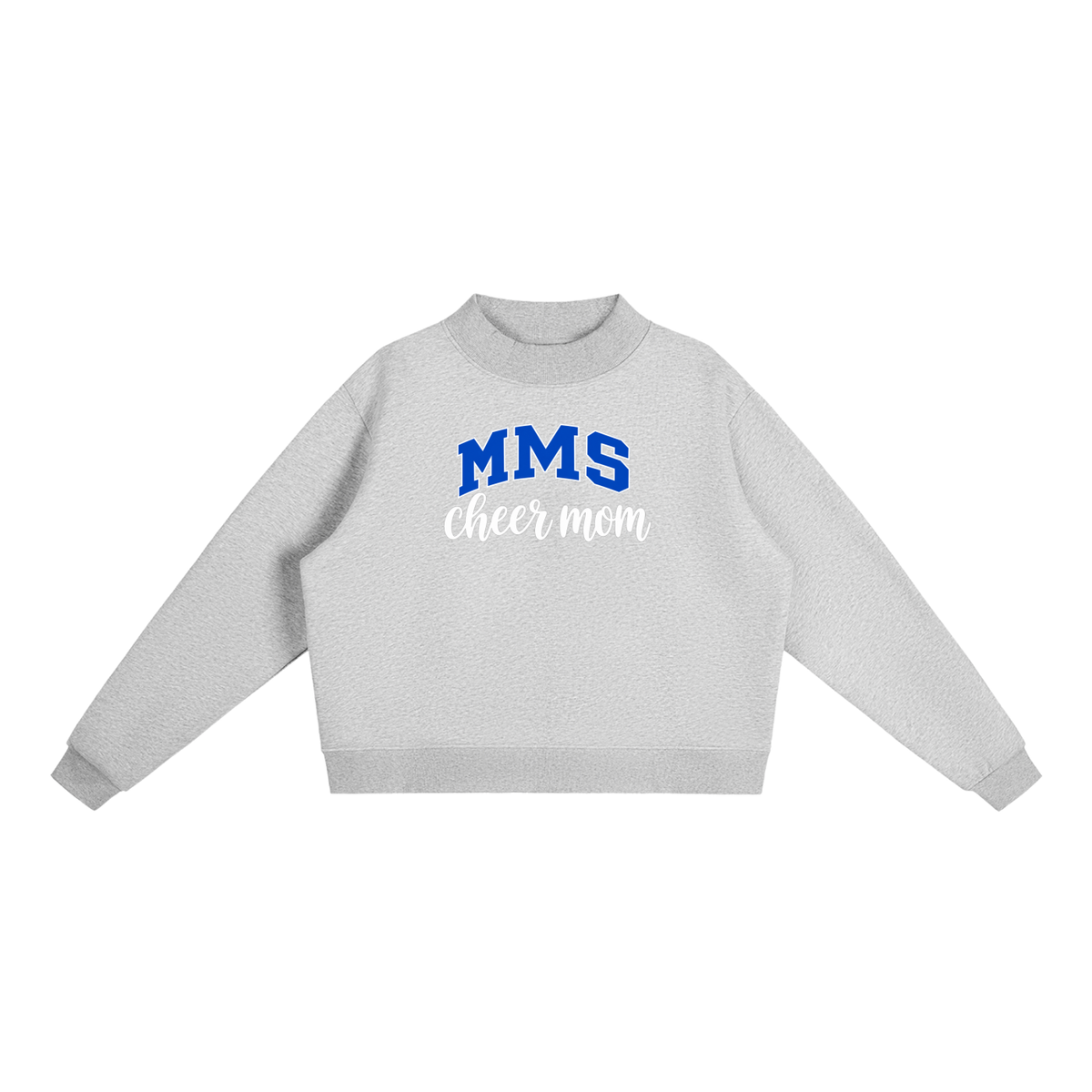 Cheer Mom Maysville Essential Fleece Mock-Neck Crew Sweatshirt (printed)