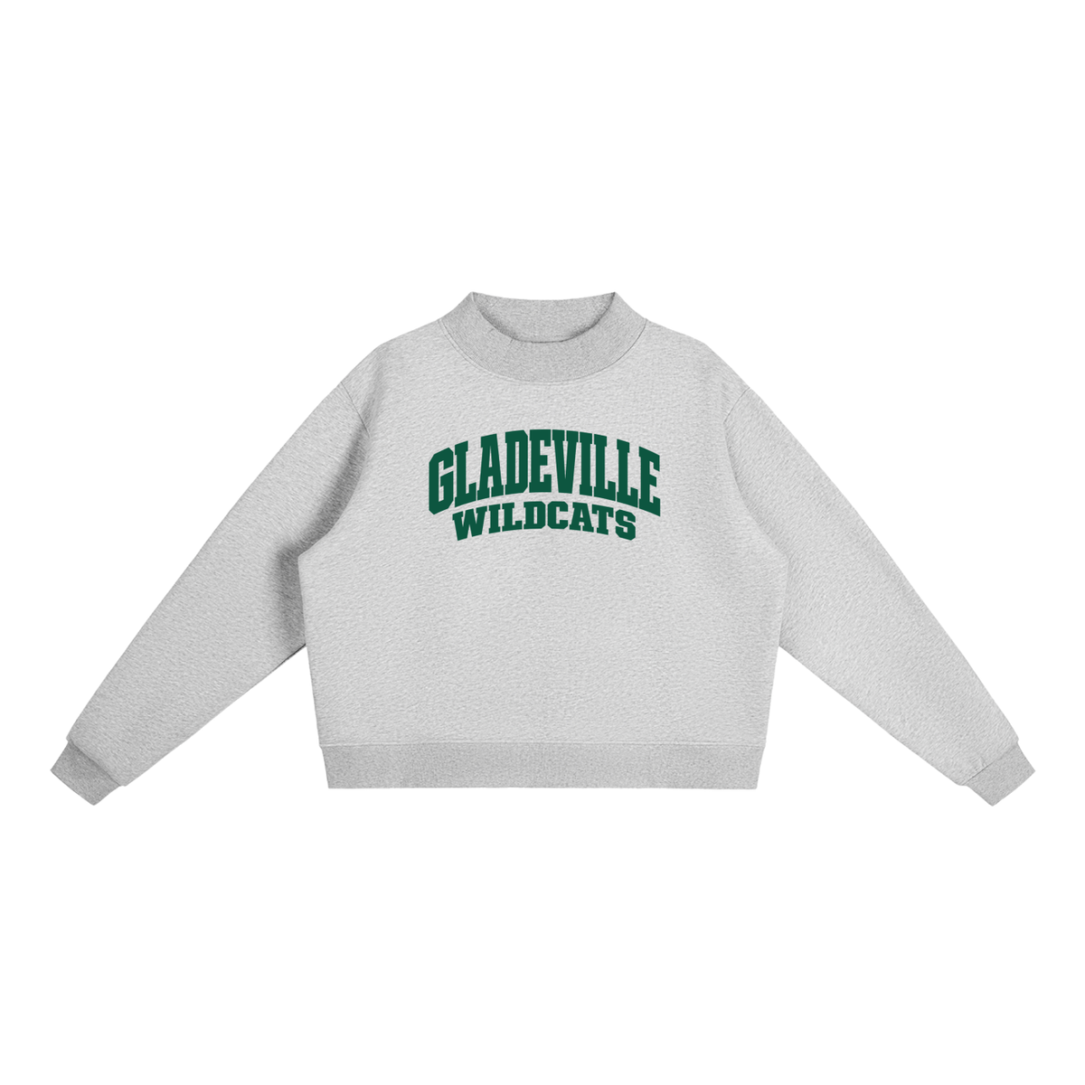 Essential Fleece Mock-Neck Crew Sweatshirt