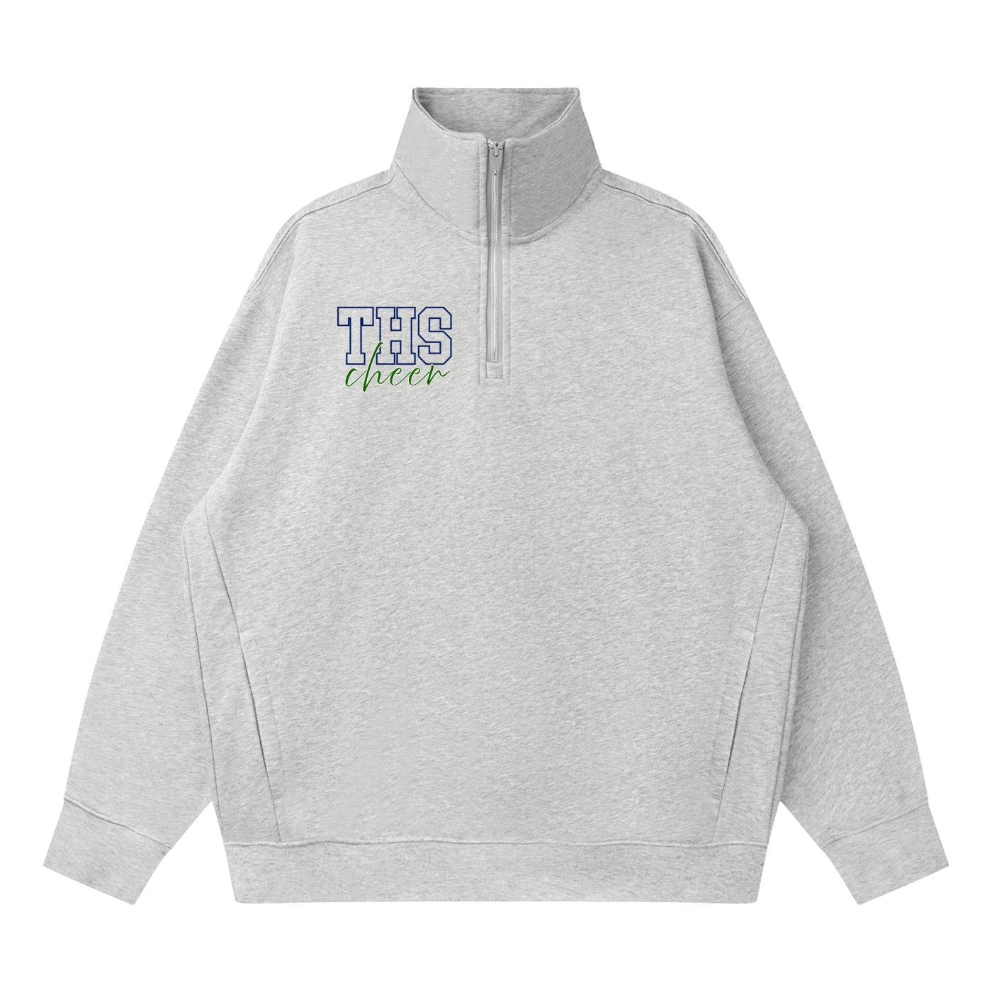 Quarter-Zip Drop Shoulder Sweatshirt