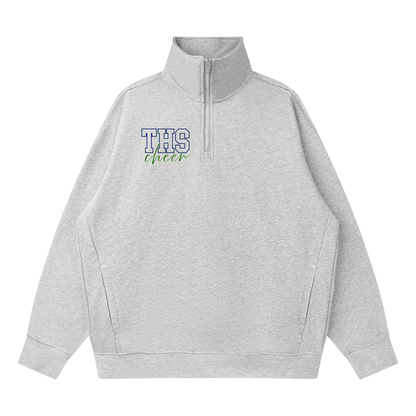 Quarter-Zip Drop Shoulder Sweatshirt