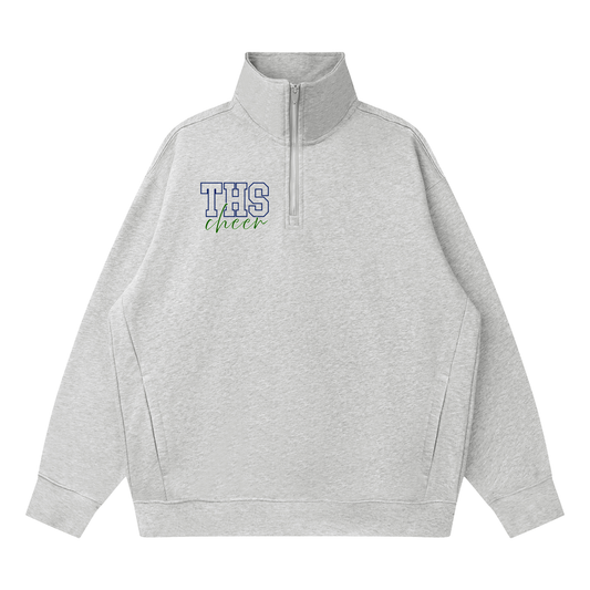 Quarter-Zip Drop Shoulder Sweatshirt