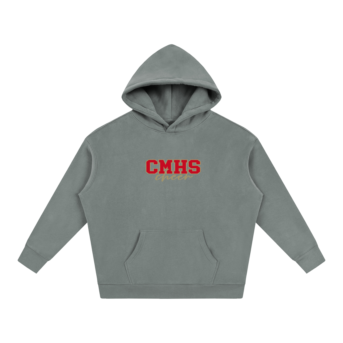 Cursive Front Cardinal Mooney Oversize Fleeced Hoodie