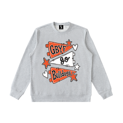 Lets Go Green Bulldogs Essential Heavyweight Crewneck Sweatshirt