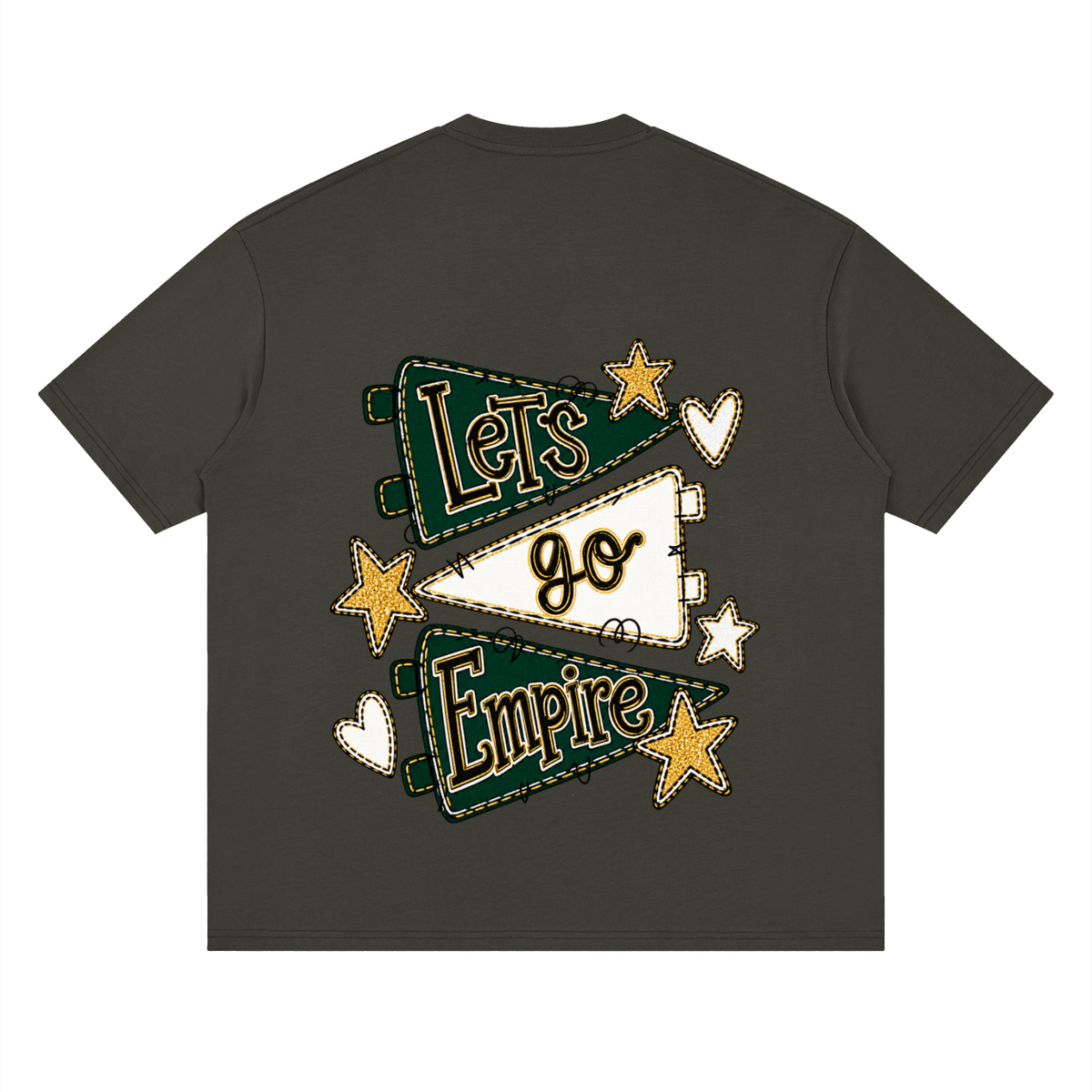 Lets Go Empire Oversized Drop Shoulder T-Shirt