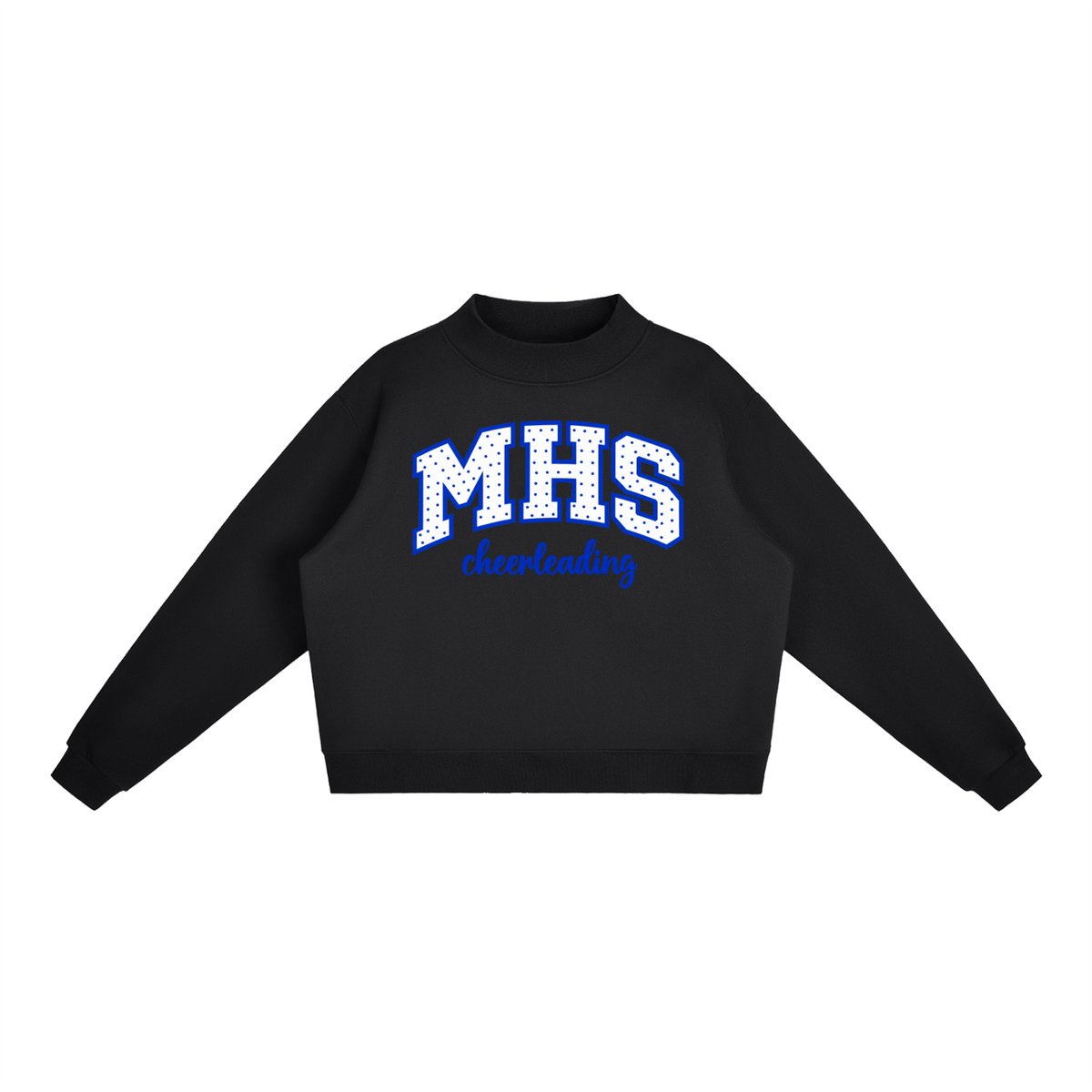 Essential Fleece Mock-Neck Crew Sweatshirt