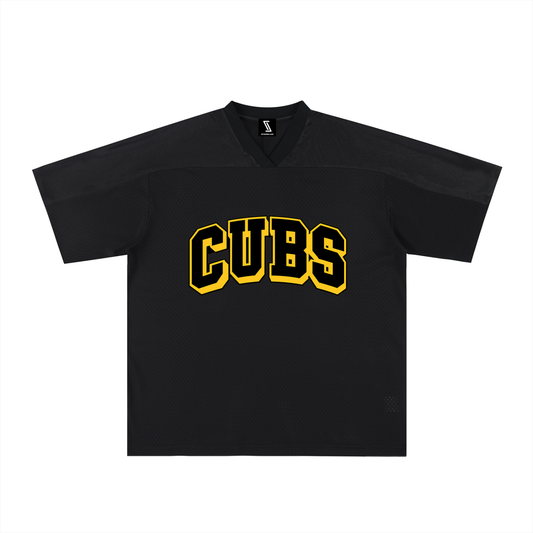 Oversized Mesh V-Neck Soccer Jersey