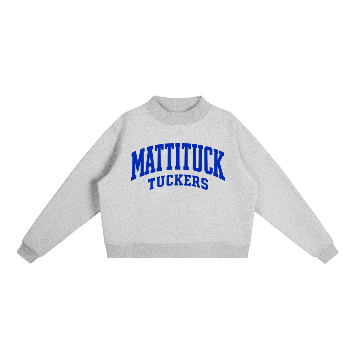 Basic 2 Mattituck Essential Fleece Mock-Neck Crew Sweatshirt