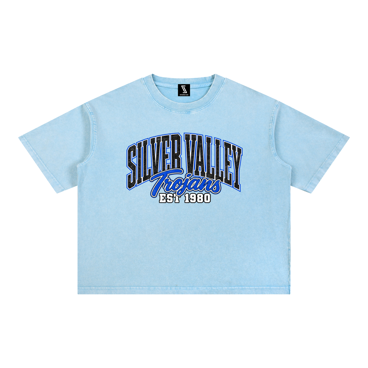 Mineral Wash Boxy Cotton T-Shirt
