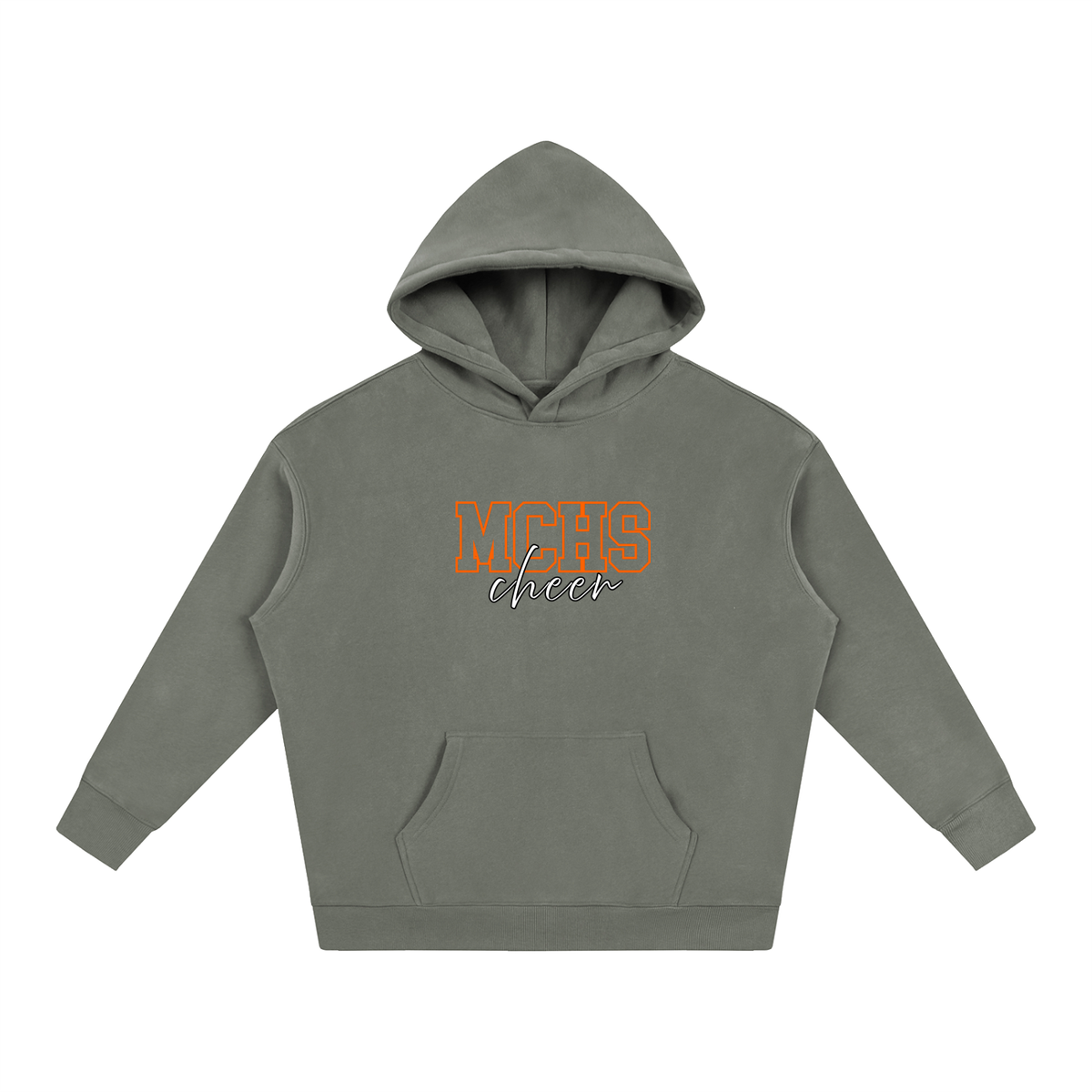 Cursive Front Meigs County Oversize Fleeced Hoodie