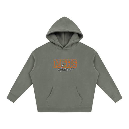 Cursive Front Meigs County Oversize Fleeced Hoodie
