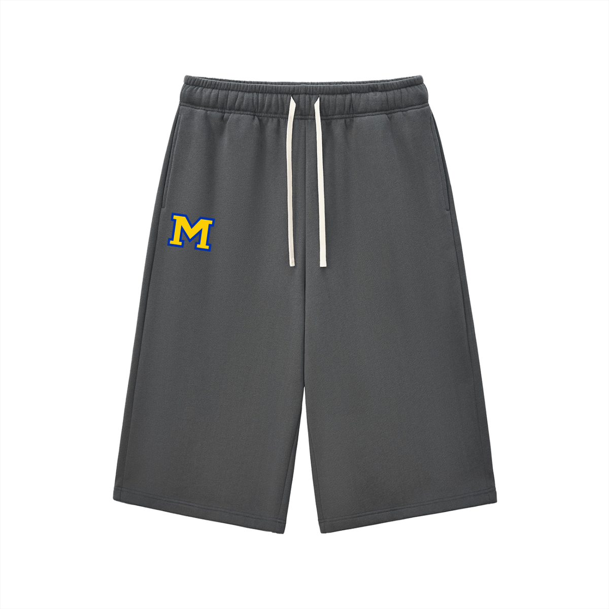Relaxed Drawstring Three-quarter Sweatpants