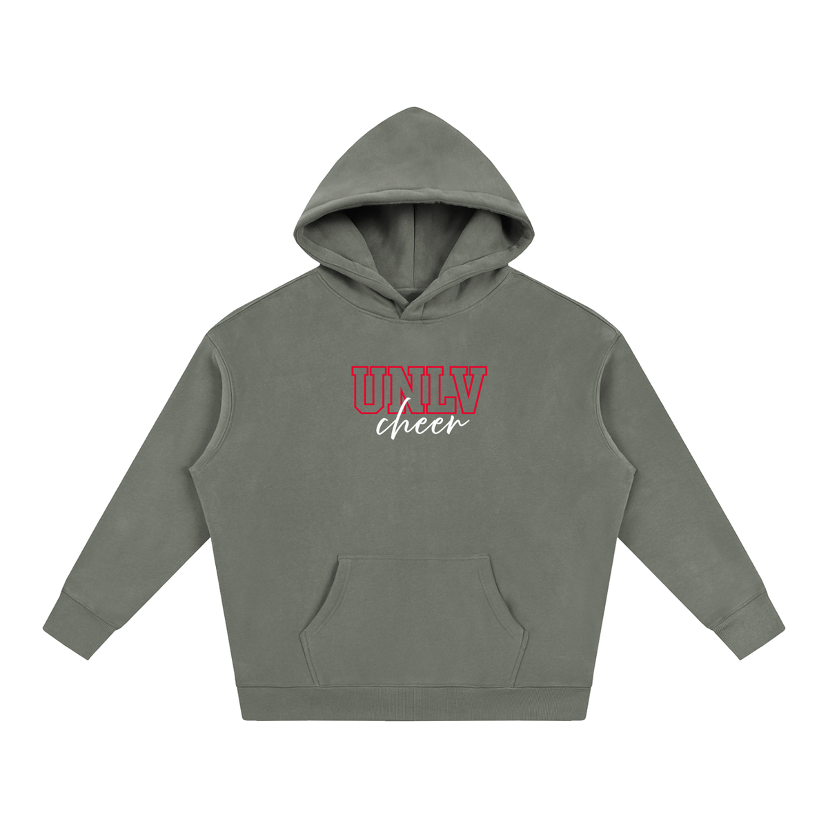 Cursive Front UNLV Oversize Fleeced Hoodie