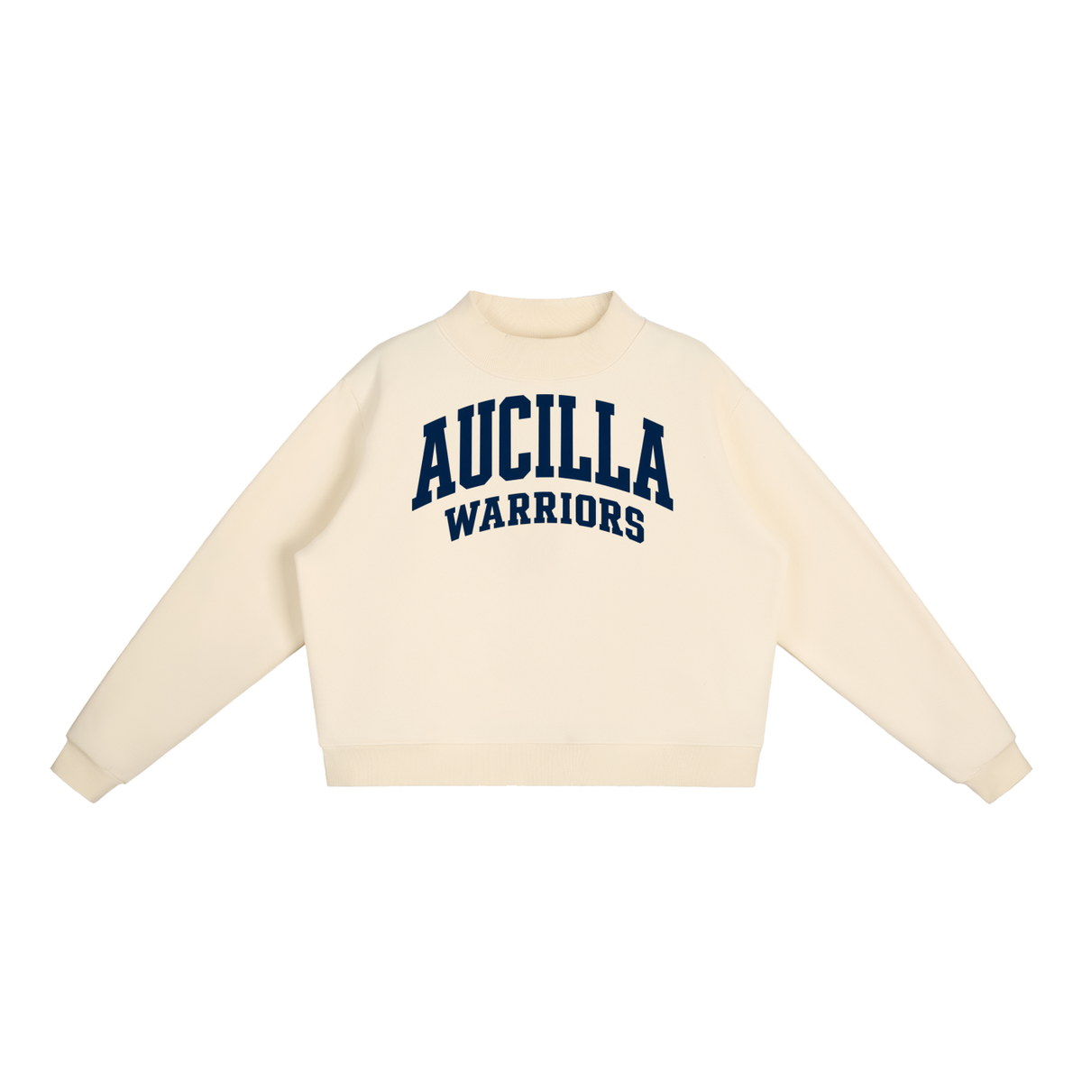 Basic 2 Aucilla Essential Fleece Mock-Neck Crew Sweatshirt