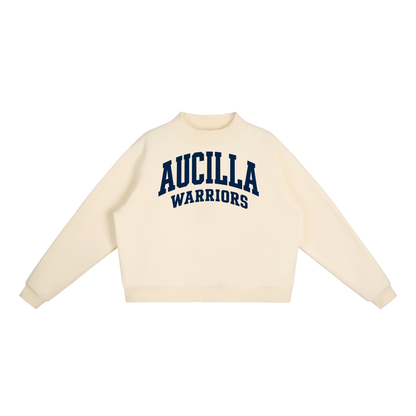 Basic 2 Aucilla Essential Fleece Mock-Neck Crew Sweatshirt