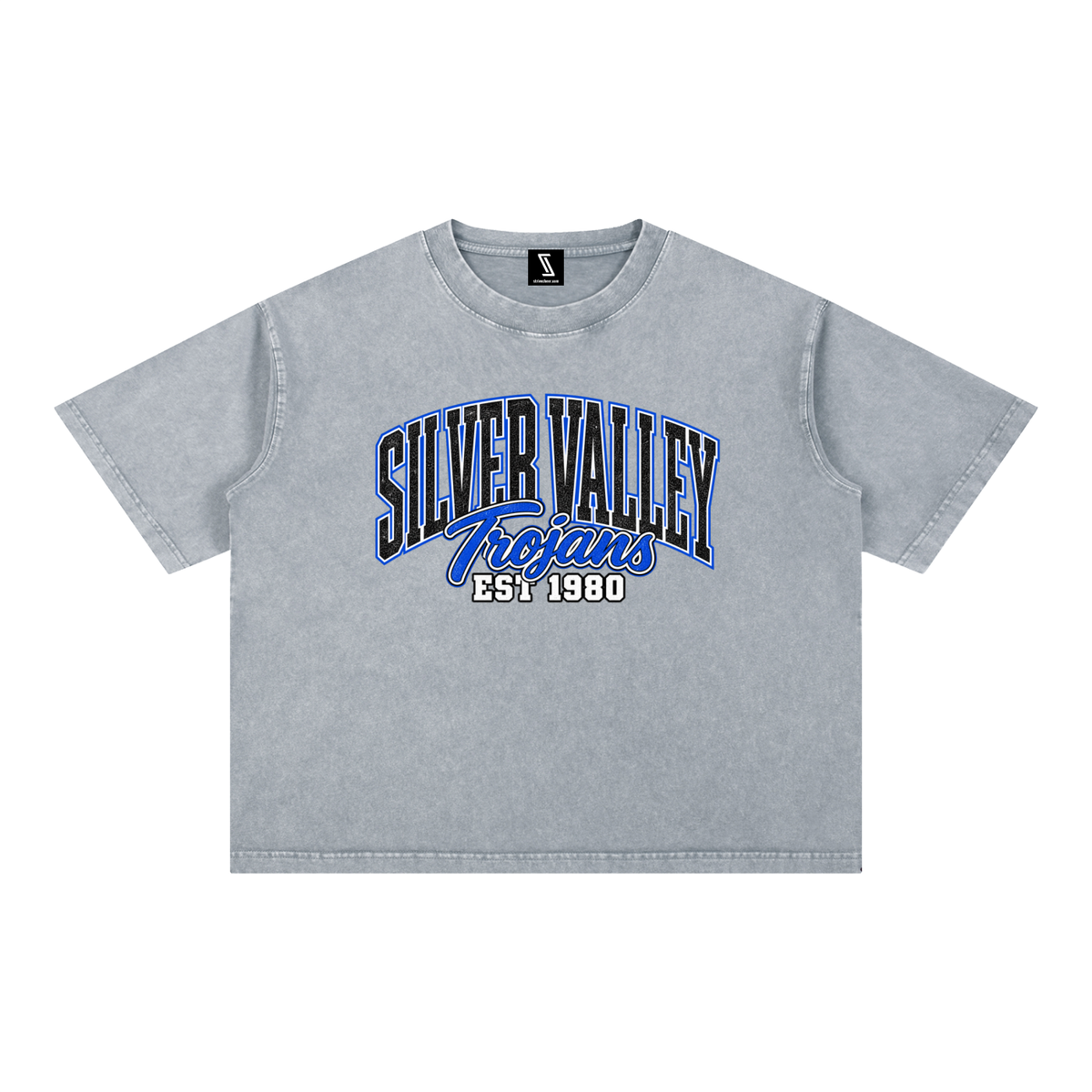 Mineral Wash Boxy Cotton T-Shirt