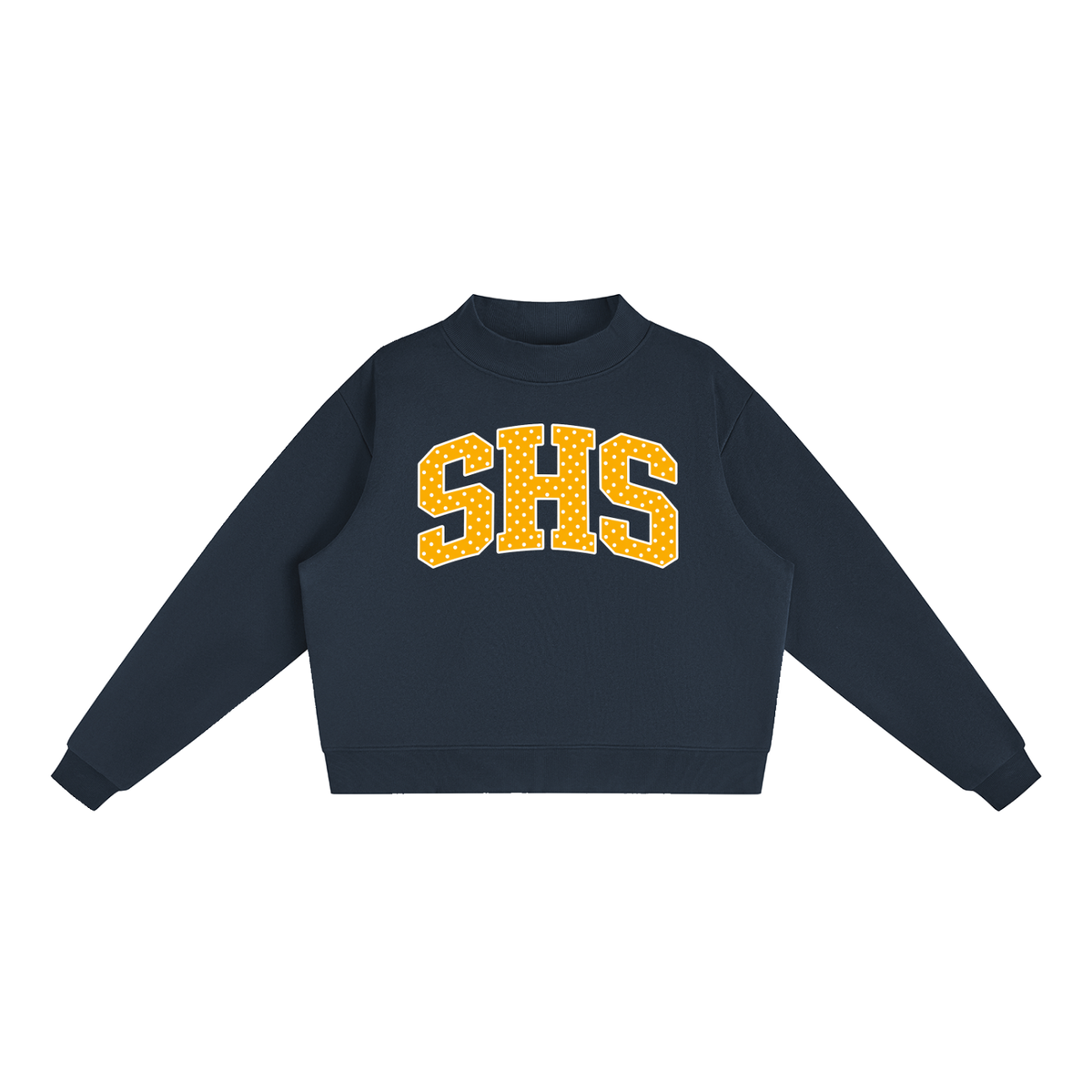 Essential Fleece Mock-Neck Crew Sweatshirt