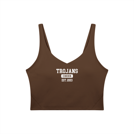 Old School James Island Women's V-Neck Yoga Sports Bra